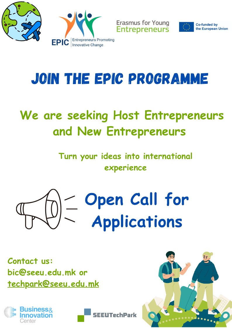 EPIC Programme – Erasmus for Young Entrepreneurs